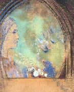 Odilon Redon, Profile in an Arch